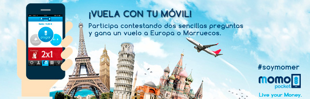 concurso momo pocket - sorteo bonos viaje europa y marruecos